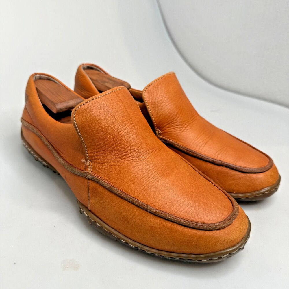 Born M5147 Tan Leather Slip-On Loafers Men’s US 9 EU 42.5 Comfort Casual Shoes